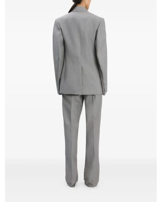 Chaqueta con manga esculpida Victoria Beckham de color Gray
