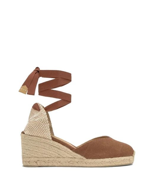 Castaner Metallic Tie Espadrilles