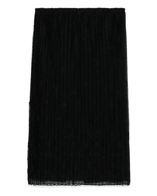 Totême  フローラル チュールスカート Black