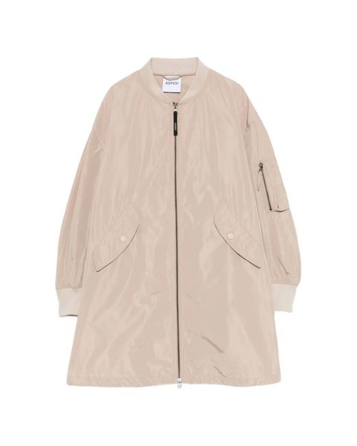 Aspesi Natural Zip-Up Parka