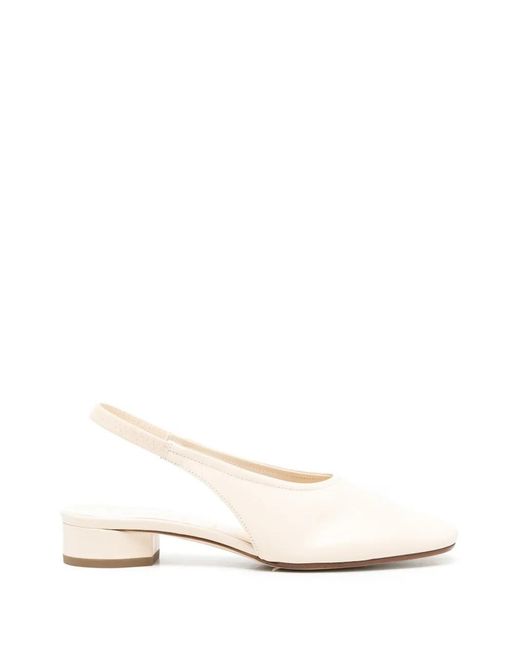 Aeyde Natural Dua Backstrap Leather Pumps