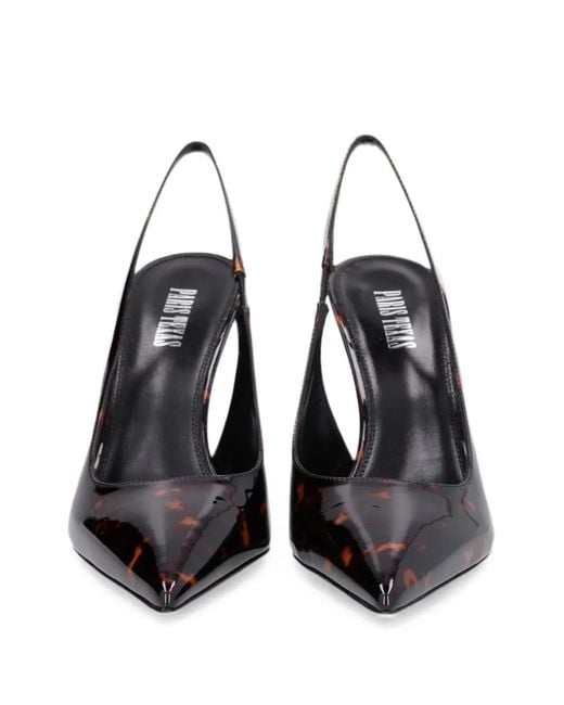 Paris Texas Black Lidia Tortoiseshell-Effect Pumps