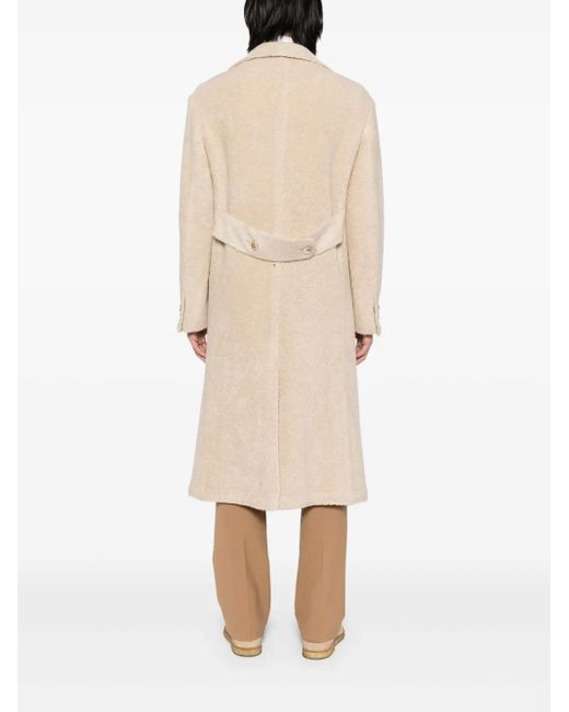 Kiton Natural Single-Breasted Coat for men