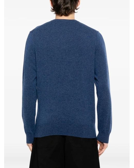 N.Peal Cashmere Pullover Aus Bio-Kaschmir in Blue für Herren