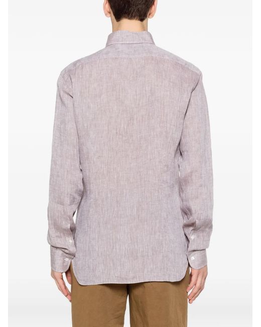 Arte' Gray Buttoned Shirt for men