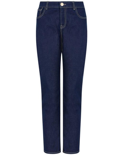 Emporio Armani Blue Jeans mit geradem Bein