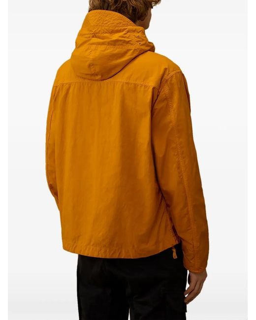 C P Company Orange Zip-Up Hooded Jacket for men