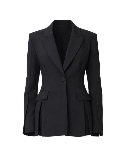 Pinko Black Blazer À Simple Boutonnage