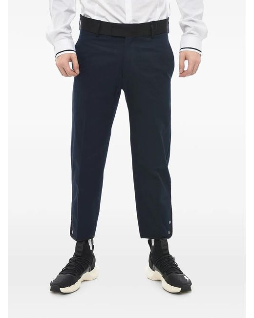 Neil Barrett Blue Belt-Loop Trousers for men