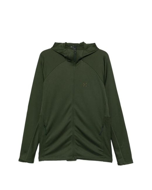 Haglöfs Green Zip-Up Hoodie for men