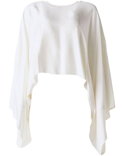 Blusa drappeggiata di Stella McCartney in White