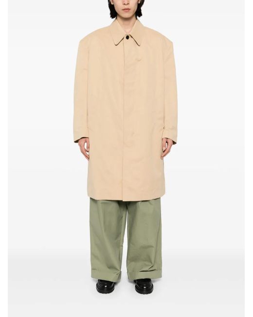 MERYLL ROGGE Natural Single-Breasted Coat
