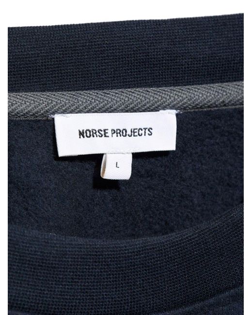 Norse Projects Blue Crew-neck Cotton Sweatshirt for men