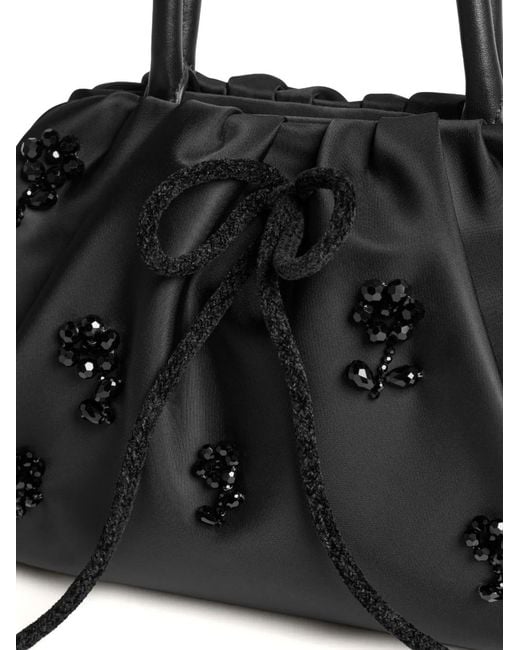 Simone Rocha Black Embellished Tote Bag