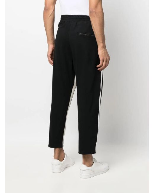 Neil Barrett Black Cropped Cotton Track Pants for men