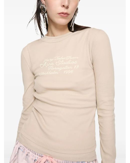 Acne White Layered Cardigan