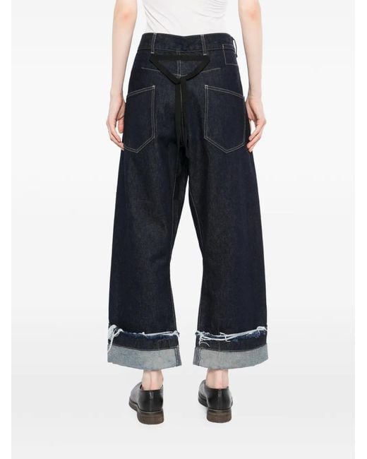 Marina Yee Blue Raw-Cut Jeans