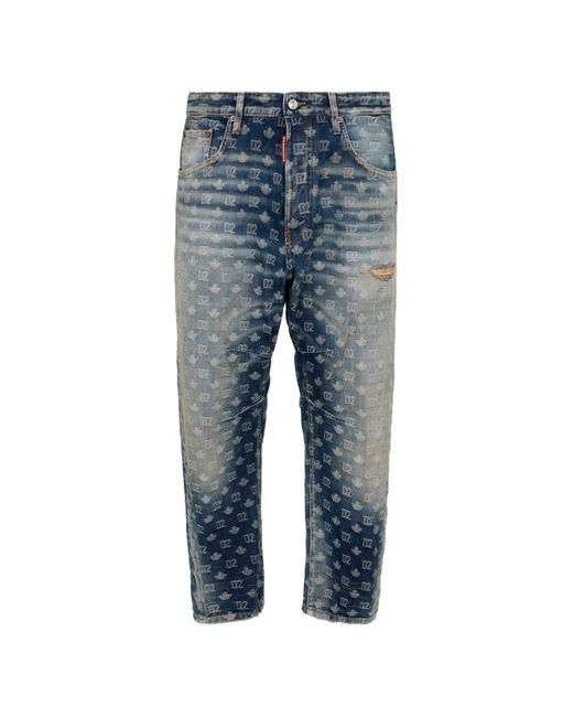 Vaqueros D2 Monogram Kawaii DSquared² de hombre de color Blue