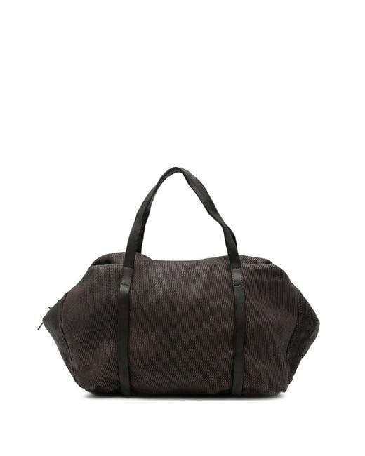SOMMET Black Medium Petalino Leather Shoulder Bag