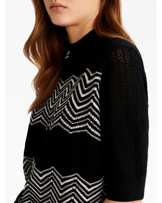 Eres Black Sweety Wool-Cashmere Top