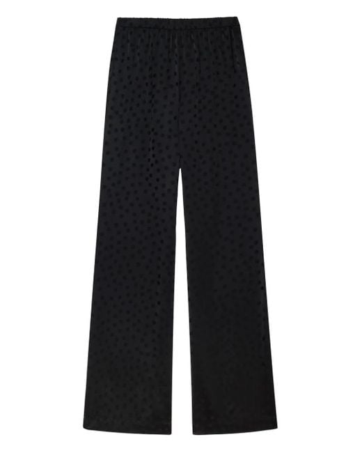 Anine Bing Elain Straight Broek in het Black