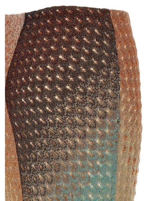 Missoni Yellow Woven Maxi Skirt