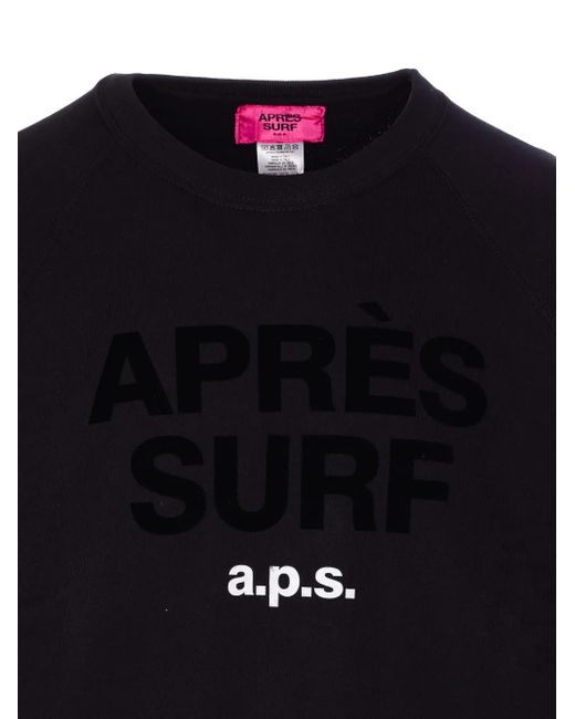 APRÈS SURF Blue Logo-Print Sweatshirt for men