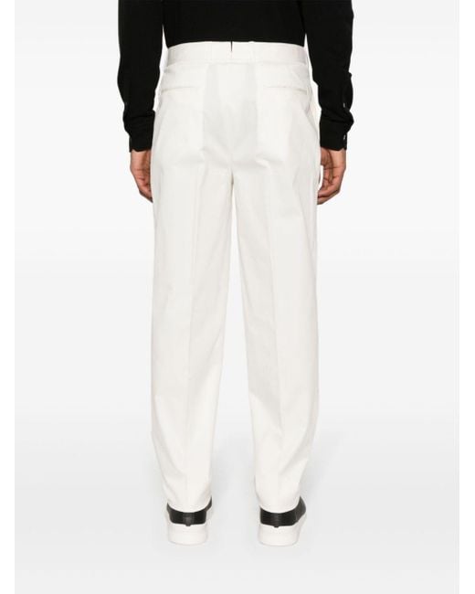 Pantalones chinos de talle medio Zegna de hombre de color White