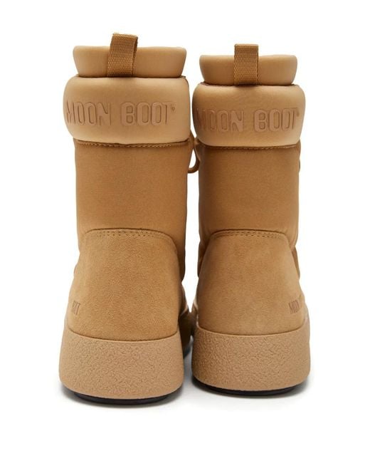 Moon Boot Brown Ltrack Padded Combat Boots