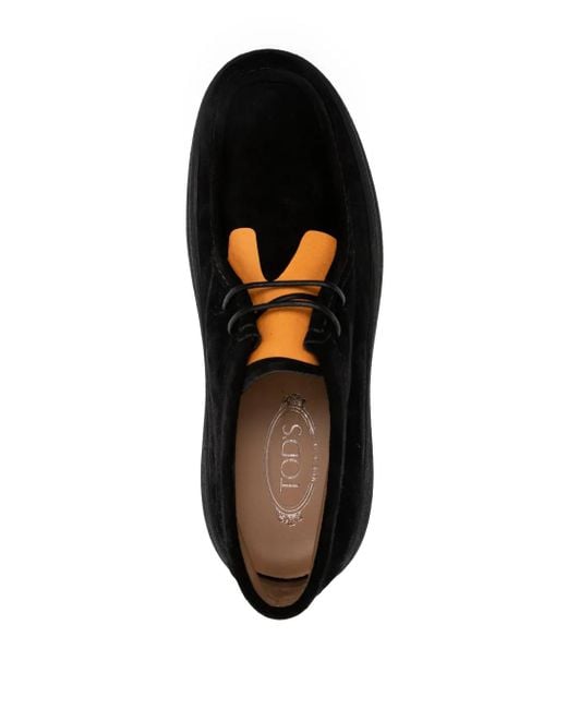Tod's Black Ankle Leather Boots for men