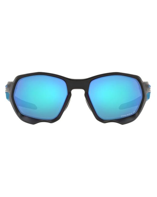 Oakley Blue Plazma Round-Frame Sunglasses for men