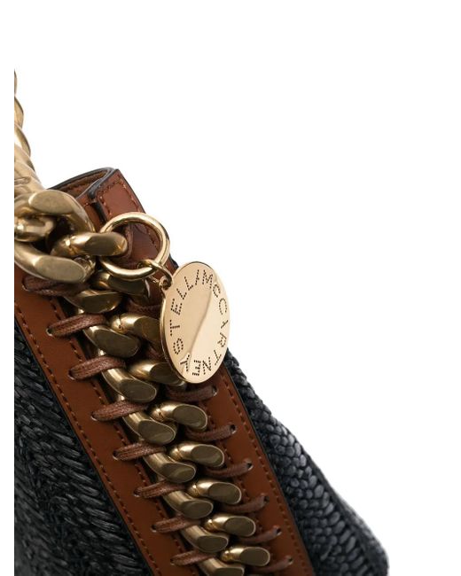 Stella McCartney Black Chain-Link Medium Tote Bag