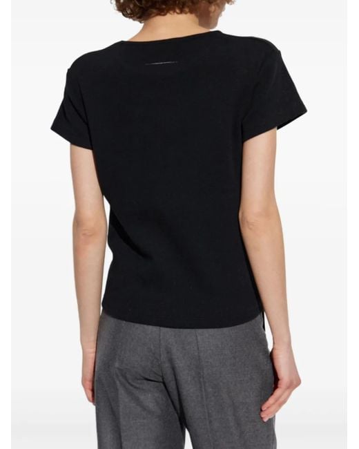 MM6 by Maison Margiela Black Short-Sleeve T-Shirt