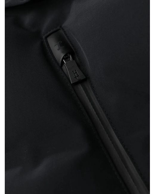 Herno Black Hooded Padded Coat