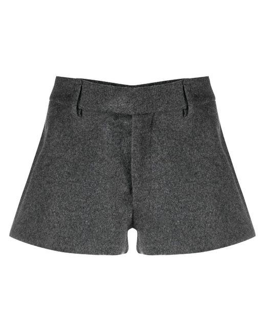 Maximilian Davis Gray Drayton Tailored Mini Shorts for men