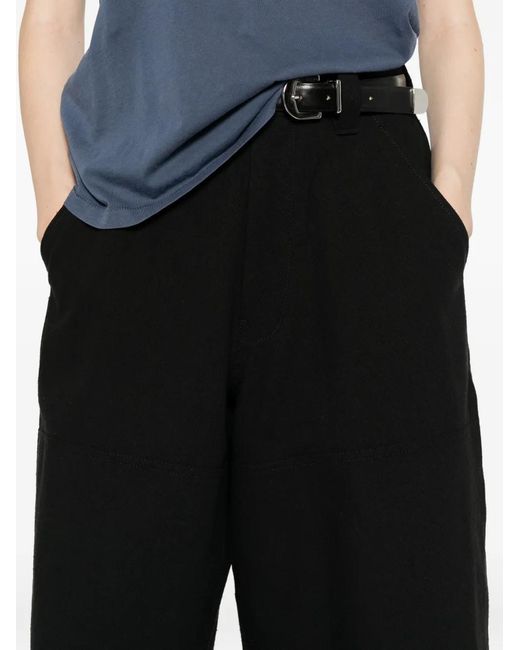 6397 Black Panelled Shorts