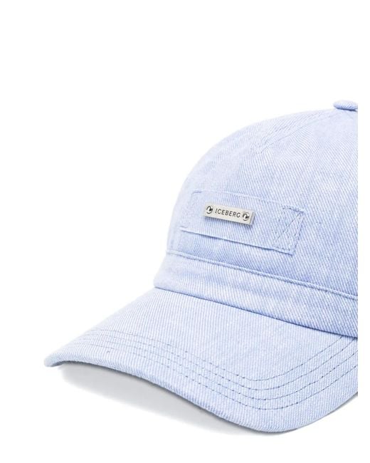 Iceberg White Logo-Plaque Cap