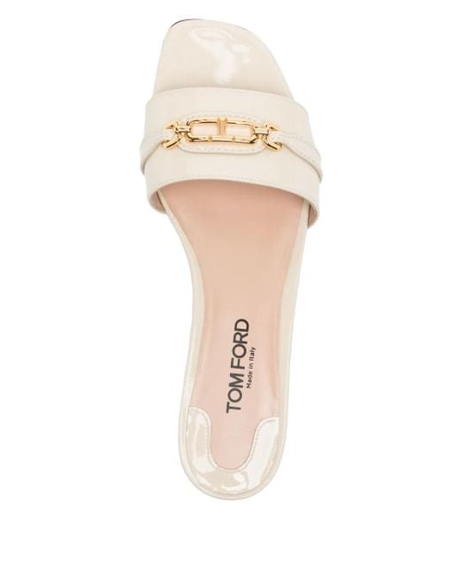 Tom Ford White Whitney Slides