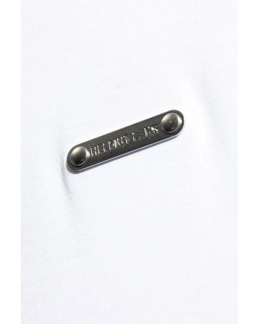 Helmut Lang White Logo Plaque Cotton T-Shirt for men