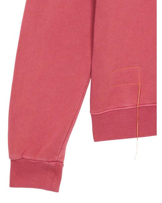 Fortela Pink Polo-Collar Pocket Zip-Up Polo Shirt for men