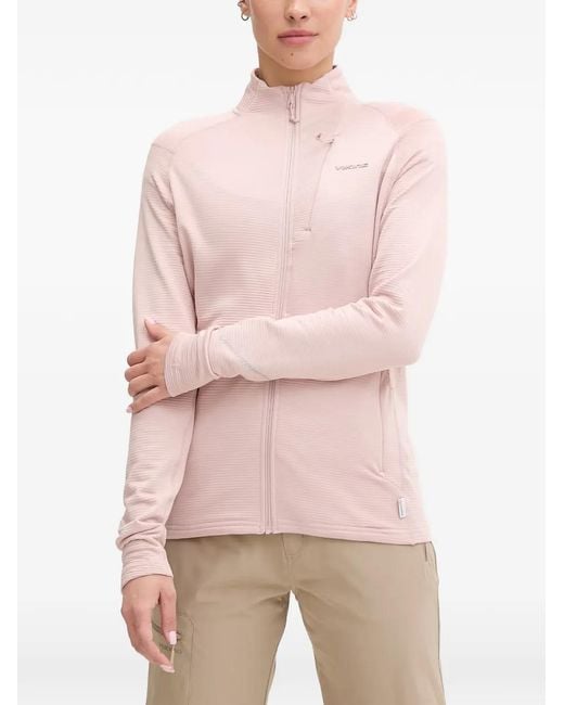 Viking Pink Birger Zip-Up Ribbed Jacket