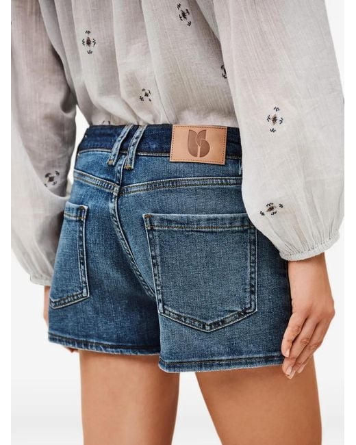 Ba&sh Blue Rio Denim Shorts