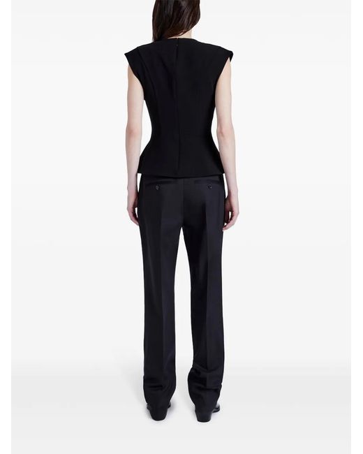 Proenza Schouler Black Janet Blouse