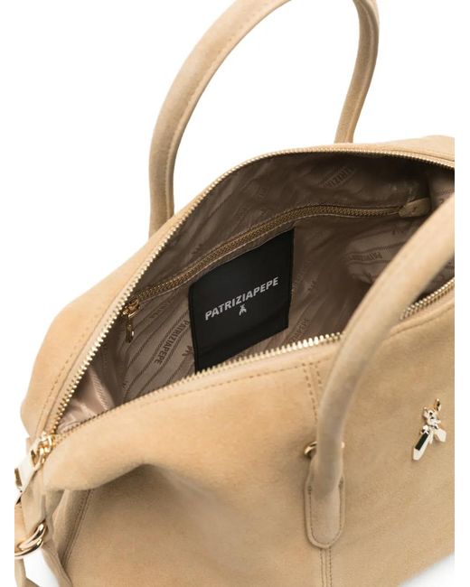 Patrizia Pepe Natural New Business Suede Tote Bag