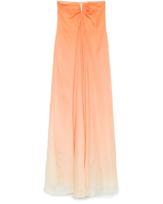 Cult Gaia Orange Robe Longue Janelle
