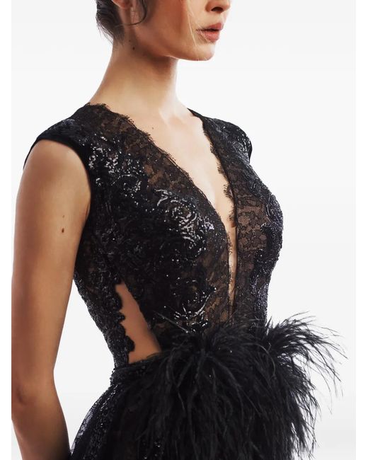 Vestido Largo Onyx IMROSKA de color Black
