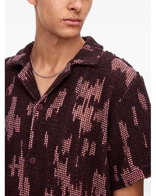 Oas Brown Brink Cuba Button-Down Shirt for men