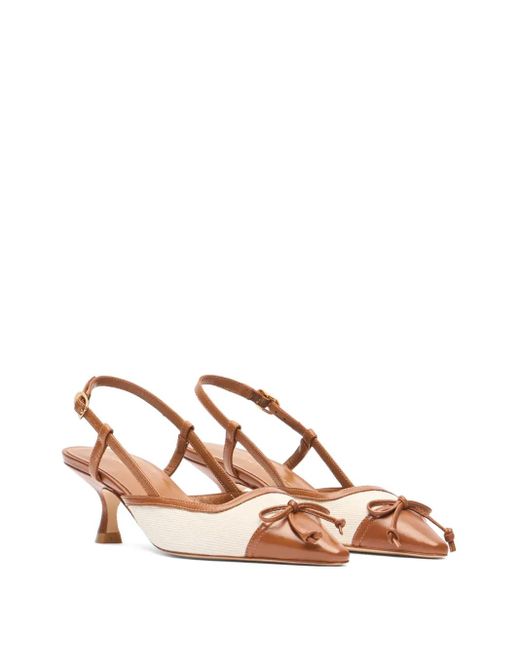 Stuart Weitzman Brown 50Mm Kitty Pumps