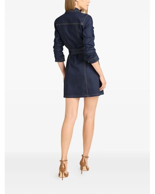 Cinq À Sept Blue Fauna Denim Dress
