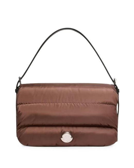 Moncler Brown Caradoc Quilted Padded Shoulder Bag